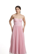 VESTIDO MIDI ROSA
