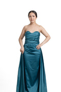 VESTIDO LARGO TEAL