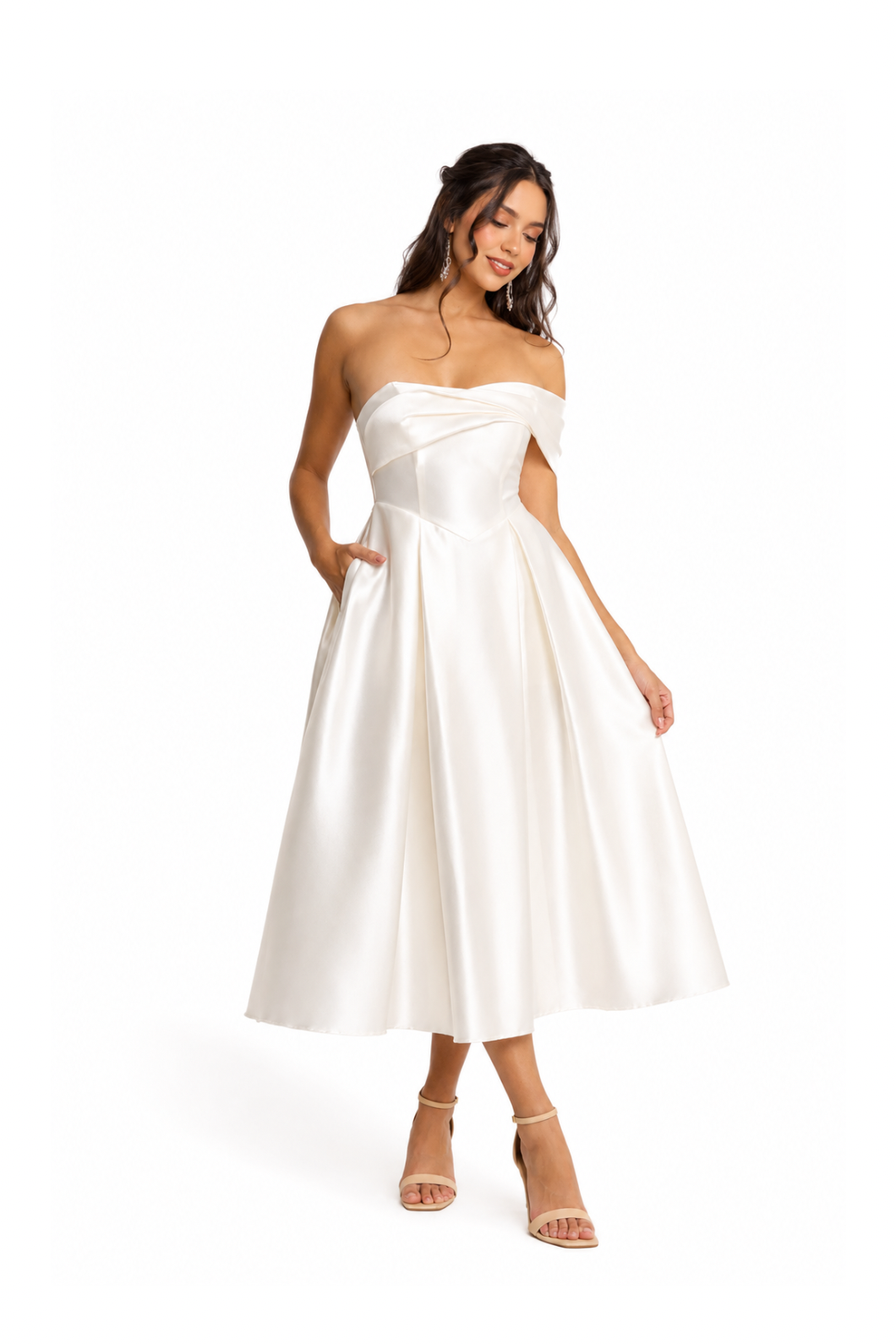 VESTIDO MIDI IVORY