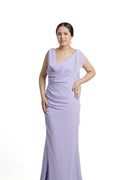 VESTIDO LARGO LILA