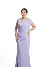 VESTIDO LARGO LILA