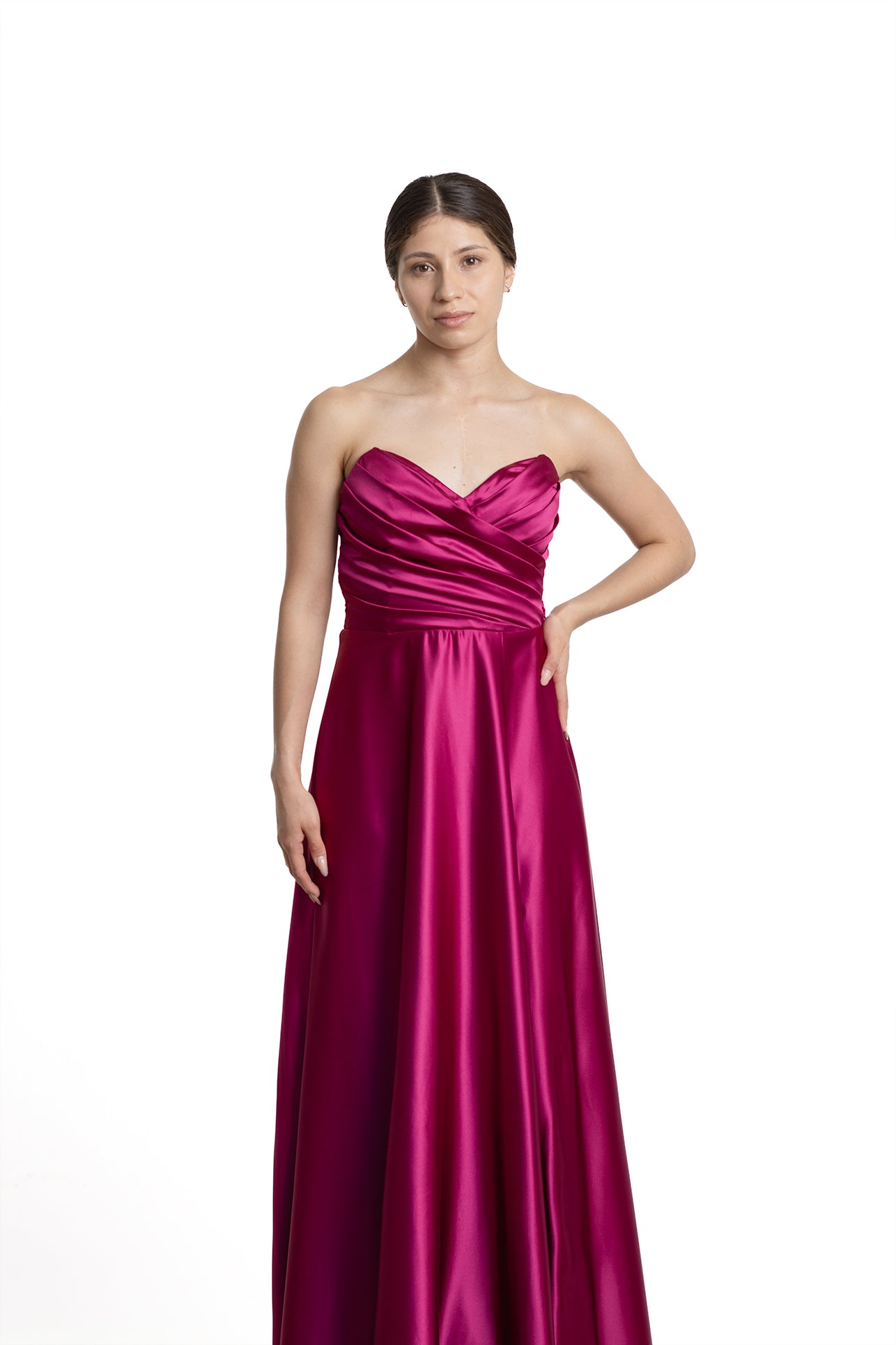 VESTIDO LARGO MAGENTA