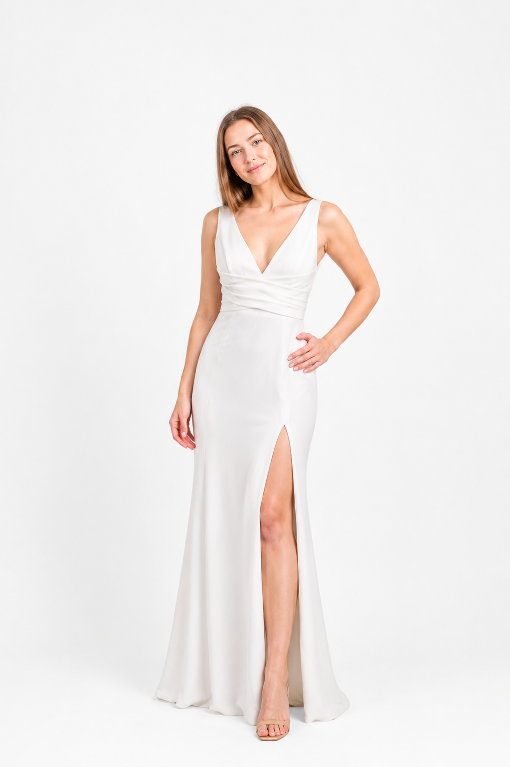 VESTIDO LARGO BLANCO