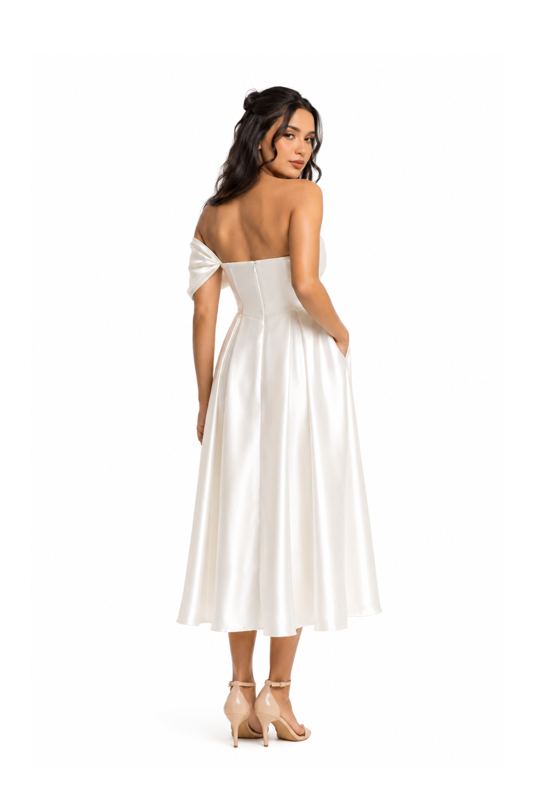 VESTIDO MIDI IVORY