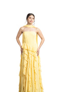 VESTIDO LARGO AMARILLO OLANES