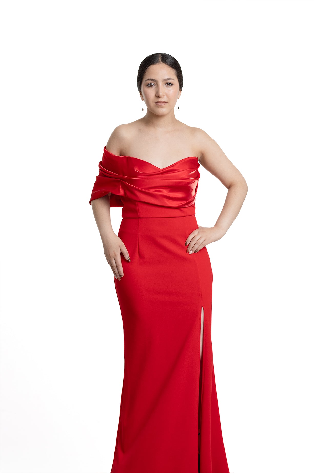 VESTIDO LARGO ROJO