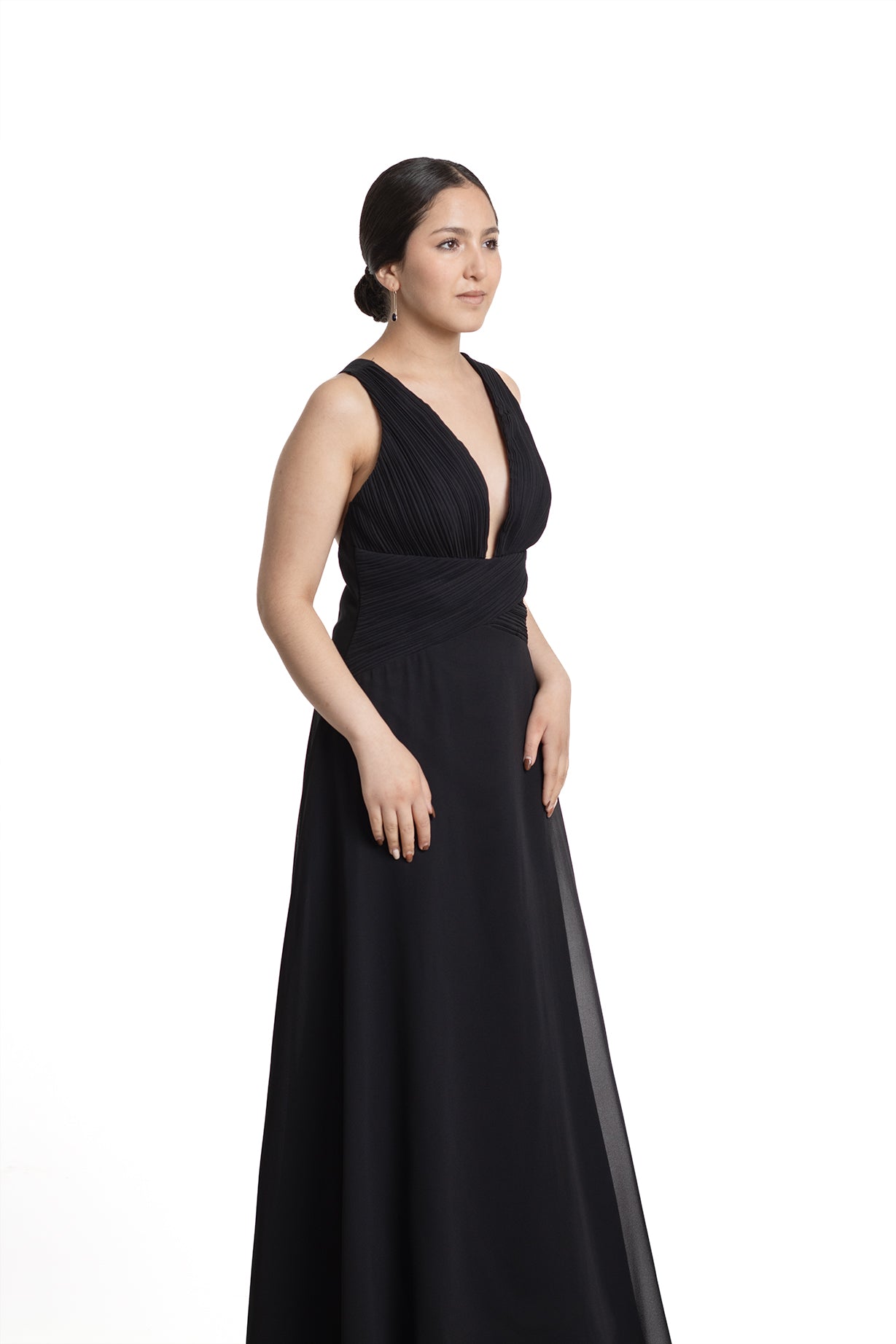 VESTIDO LARGO NEGRO